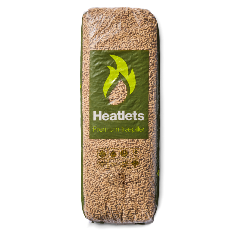Heatlets Premium tr�piller 6 mm � 15 kg pr. pose � 900 kg pr. palle