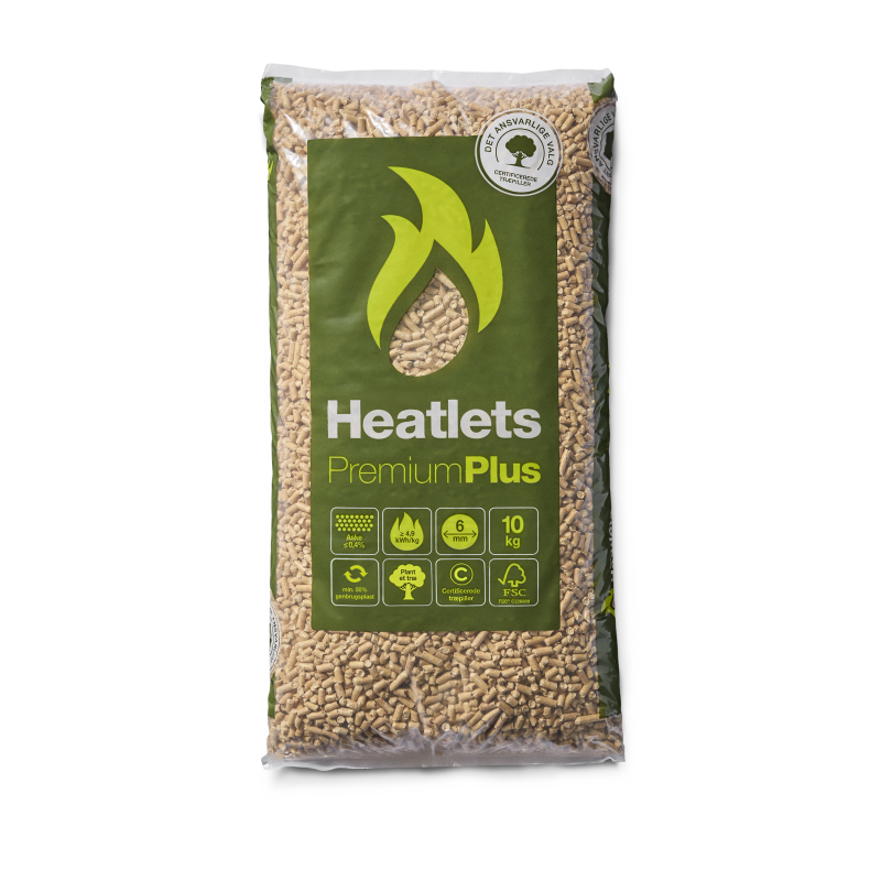 Heatlets PremiumPlus FSC� tr�piller 6 mm � 10 kg pr. pose � 900 kg pr. palle